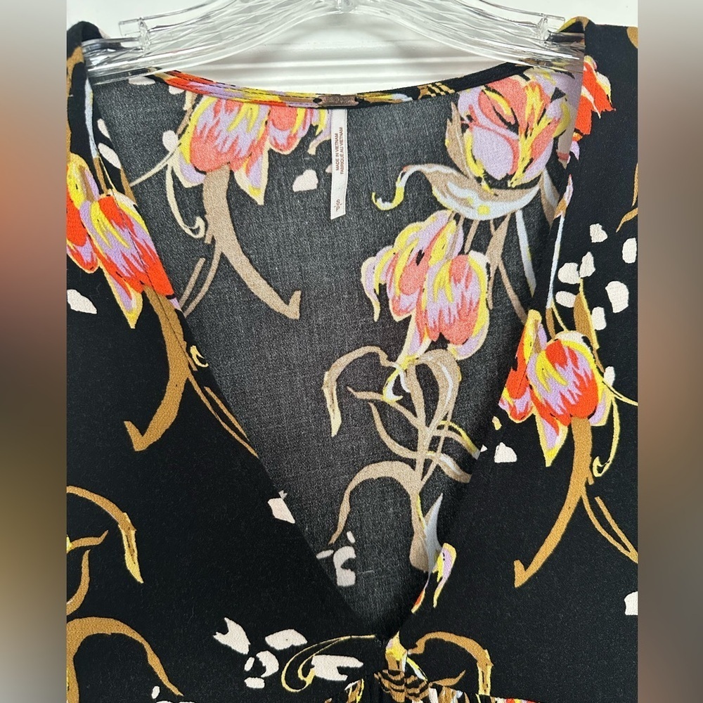 Free People Black Floral Dress - Picture 4 of 6